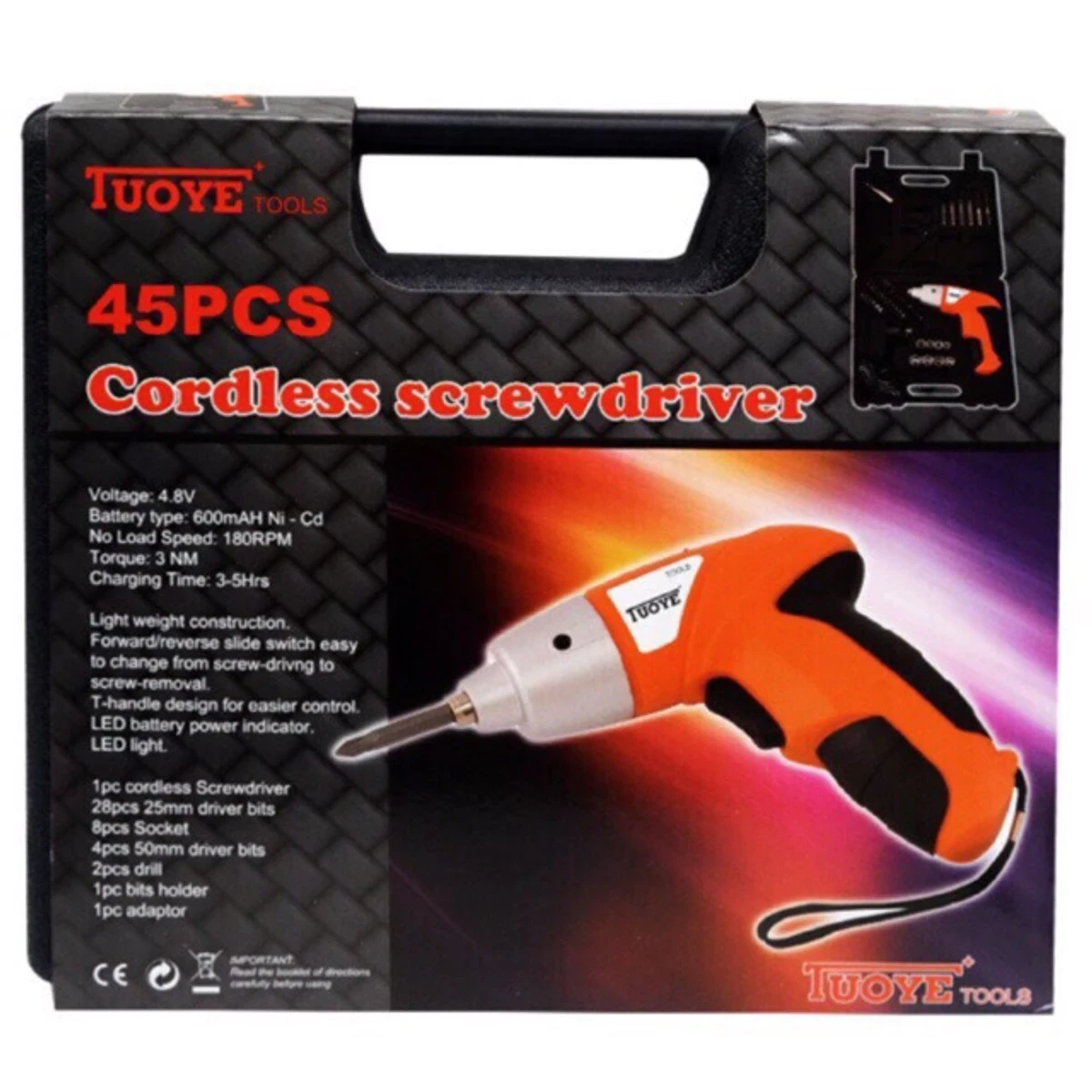 CORDLESS SCREWDRIVER 45PCS - Image 4