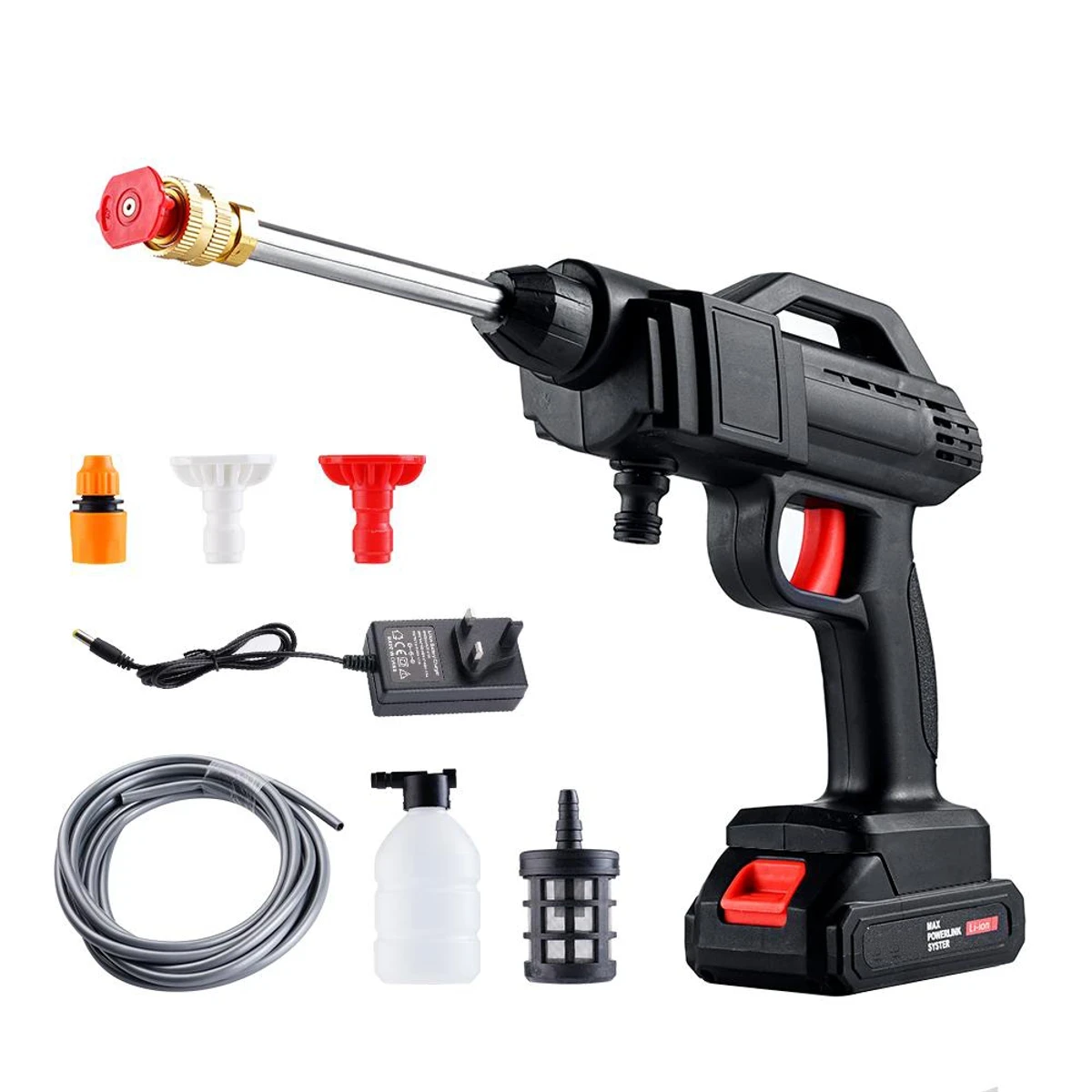 RECHARGEABLE CORDLESS HIGH PRESSURE CAR WASHER GUN - Image 4