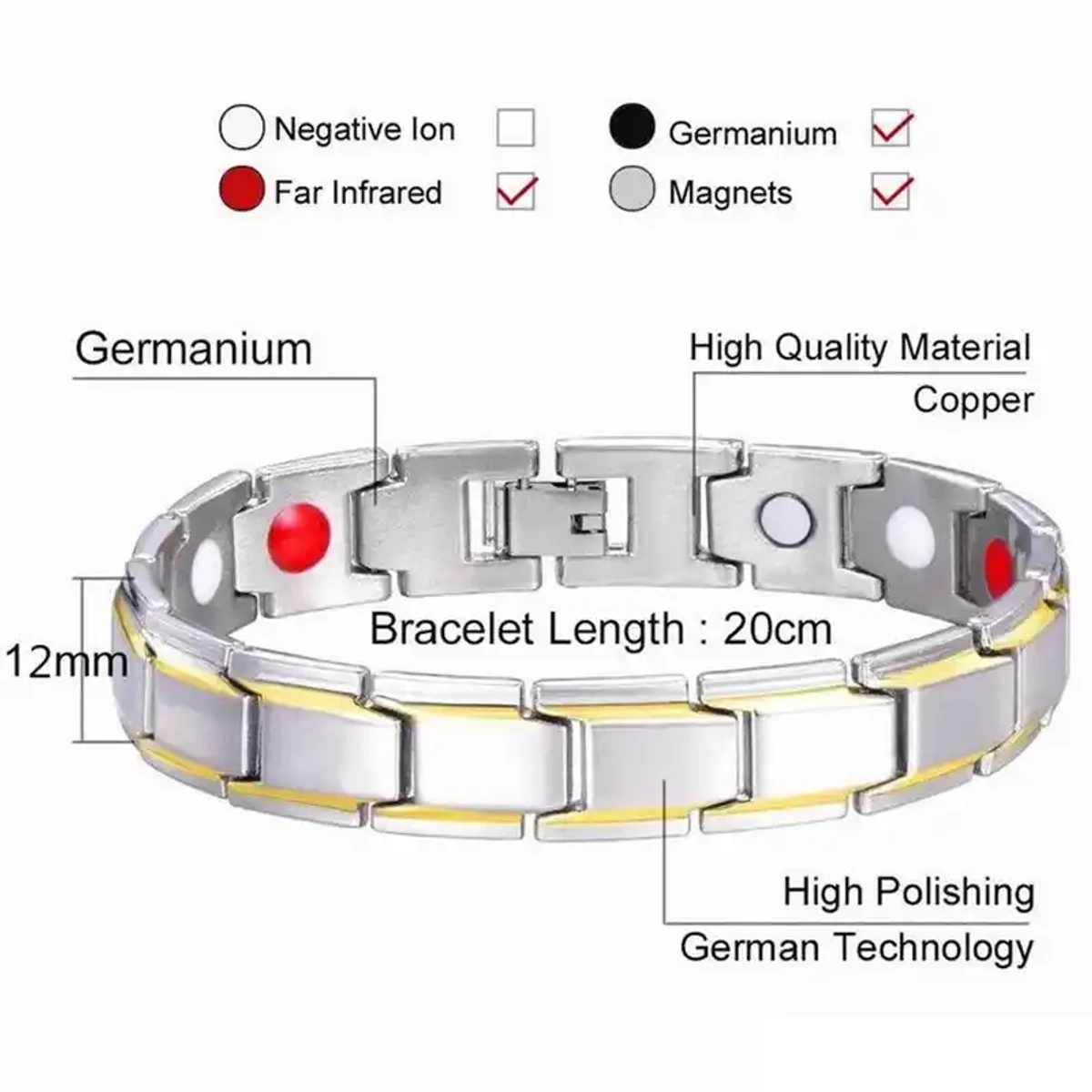 NEODYMIUM অরজিনাল ম্যাগনেটিক ব্রেসলেট - Image 6