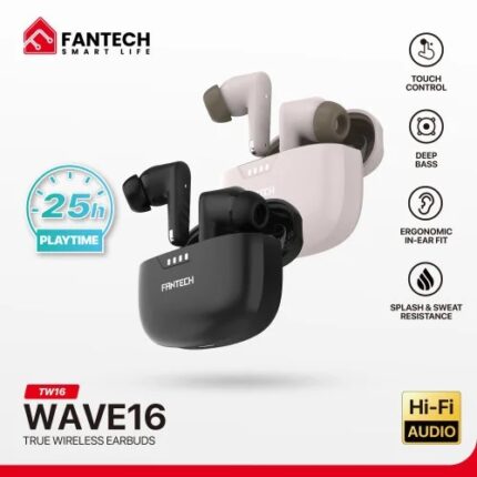 Fantech TW16 Wave Bluetooth True Wireless Earbuds with 25 Hours Playtime