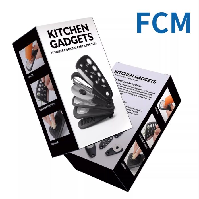 6-Piece Kitchen Gadgets Set – Melon, Garlic, Cheese, Pizza - Image 3