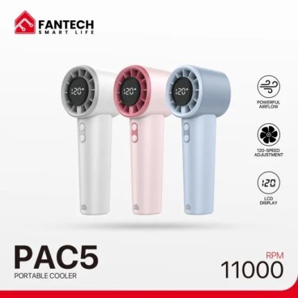 FANTECH PAC5 Portable Mini Fan LCD Display Cool