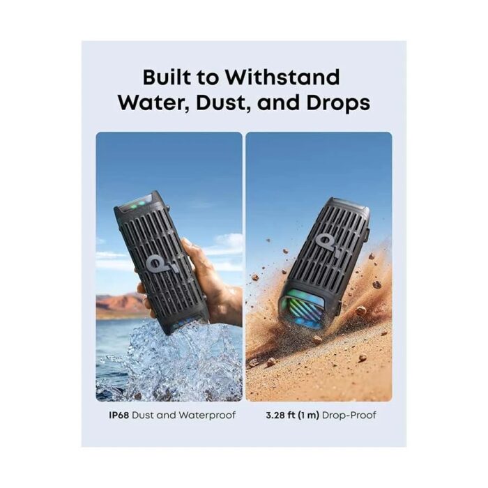 Anker Soundcore Boom 3i Black Portable Bluetooth Speaker - Image 2