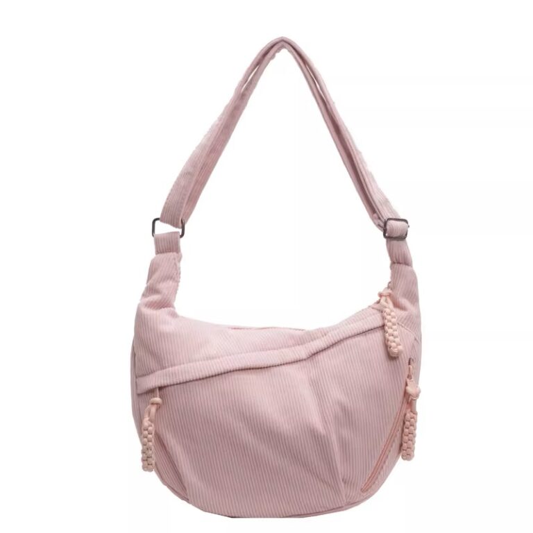 Corduroy Shoulder Bag Women Large Capacity Crossbody