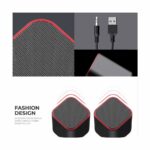 Havit SK473 USB 2.0 Black & Red Speaker - Image 3