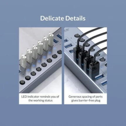 ORICO 13-Port USB 3.0 Hub with Individual Switches