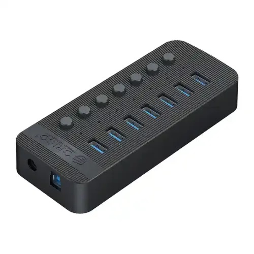 ORICO CT2U3-7AB 7-Port USB3.0 Hub: Individual Switches