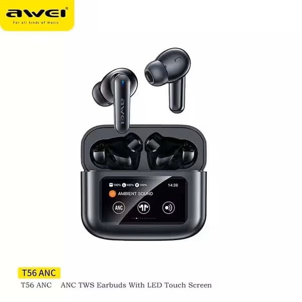 Awei T56 ANC Earbuds Bluetooth 5.4 in Bangladesh
