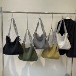 Large Capacity Pleated Shoulder Bag for Women - Image 5