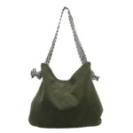 Large Capacity Pleated Shoulder Bag for Women - Image 6