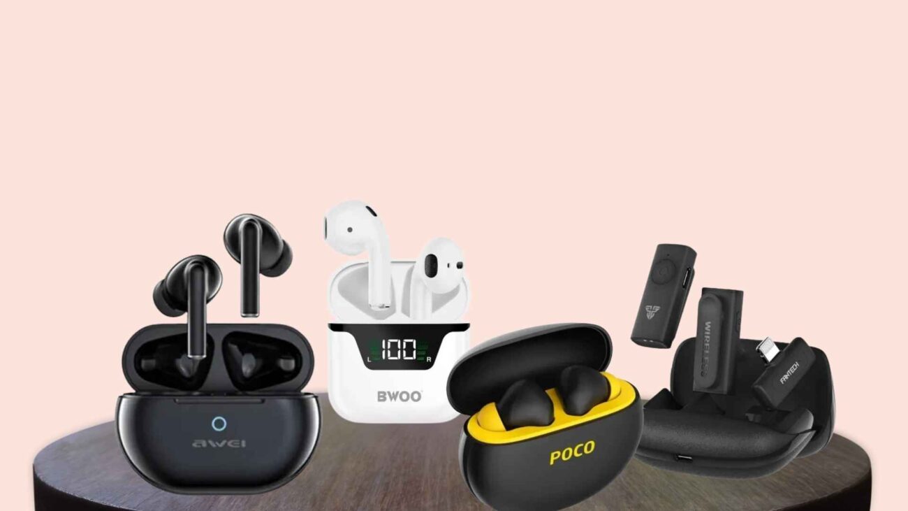 Photo of TWS earbuds with charging case open