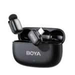 BOYA mini 2-05 Wireless Microphone System TX-1 RX-1 With Case – ultra-compact AI noise cancelling wireless lav mic with charging case