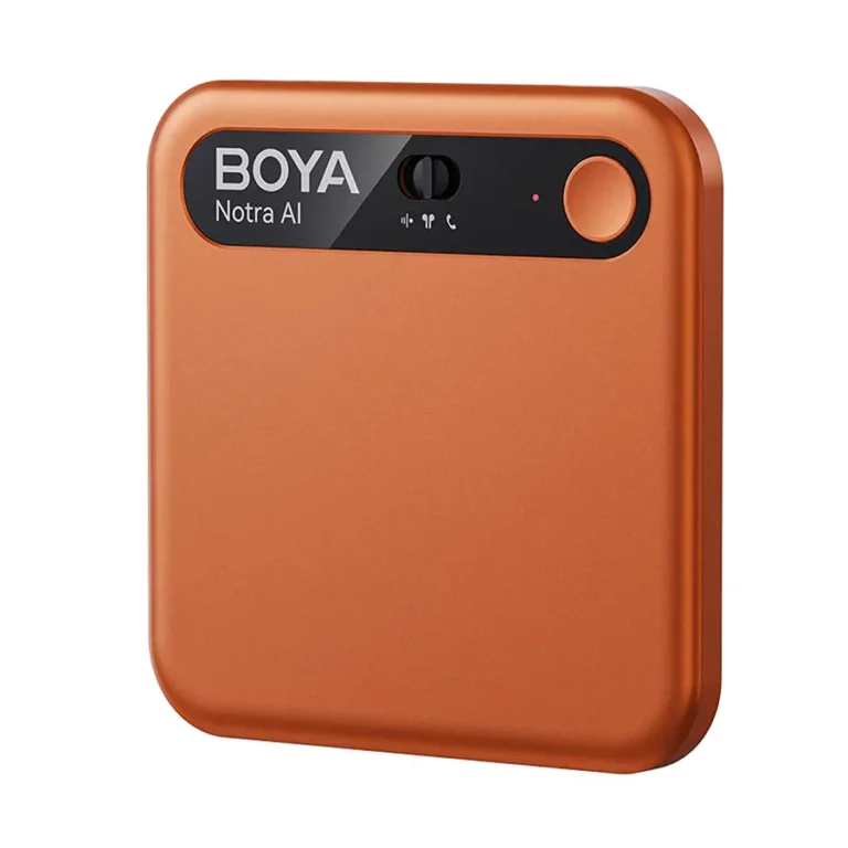 BOYA Notra AI voice recorder with MagSafe design, 64GB storage, AI transcription – Cartx BD