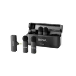 BOYA BY-V4 4-Channel Mini Wireless Microphone with 3.5mm Converter