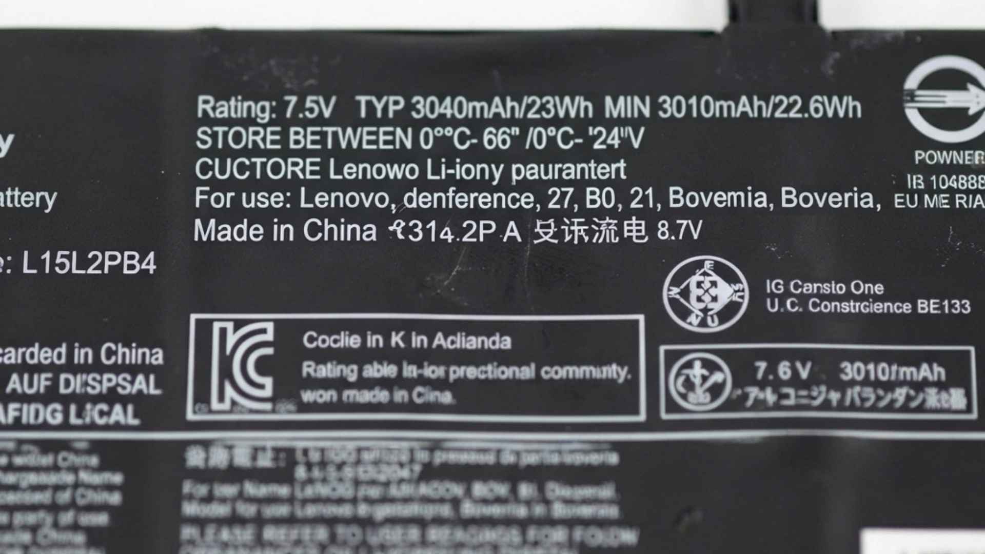 laptop battery voltage cell label bangladesh