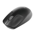 Logitech M190 Wireless Mouse full-size contoured design with 1000 DPI sensor and nano receiver