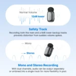 BOYA mini 2-04 Wireless Microphone (TX-2, RX-1) - Image 3