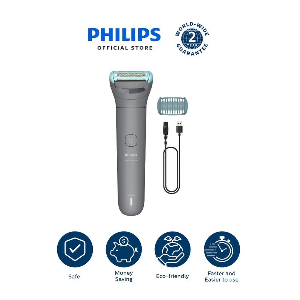 Philips_Body_Groomer_3000_Series_for_Men-Philips-CARTX Philips BG3470/15 Body Groomer for Men with Triple Protect Shave System