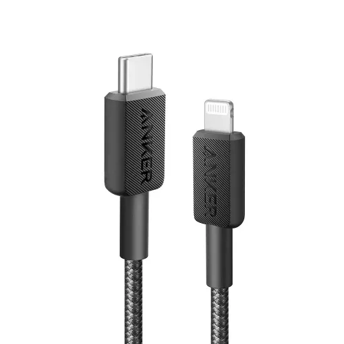 Anker 322 nylon braided USB-C to Lightning cable, 3ft, for iPhone fast charging