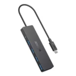 Anker 4-in-1 USB-A 3.2 Gen 1 Hub connected to a laptop for fast data transfer on CartX BD