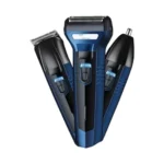 Kemei KM-6330 3-in-1 rechargeable hair and beard trimmer with grooming attachments