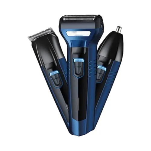 Kemei KM-6330 3-in-1 rechargeable hair and beard trimmer with grooming attachments