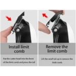 Kemei KM-809A professional rechargeable hair clipper with digital display