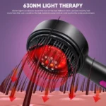 Magnetic Oil Dispensing Scalp Massage Comb With Red Light Therapy - Image 3