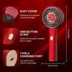 Magnetic Oil Dispensing Scalp Massage Comb With Red Light Therapy - Image 6