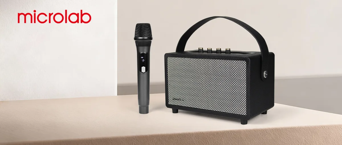 Microlab KTV203 portable bag karaoke speaker with microphone