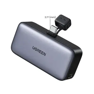 Original UGREEN PB503 5000mAh USB-C power bank with built-in connector