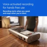 Philips DVT1170 original digital voice recorder with 8GB memory and voice-activated recording