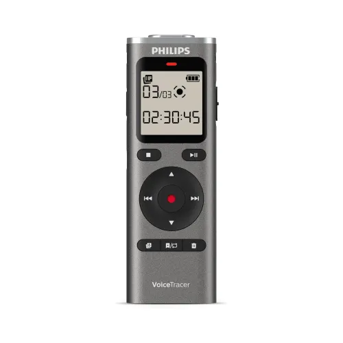 Philips DVT1170 original digital voice recorder with 8GB memory and voice-activated recording