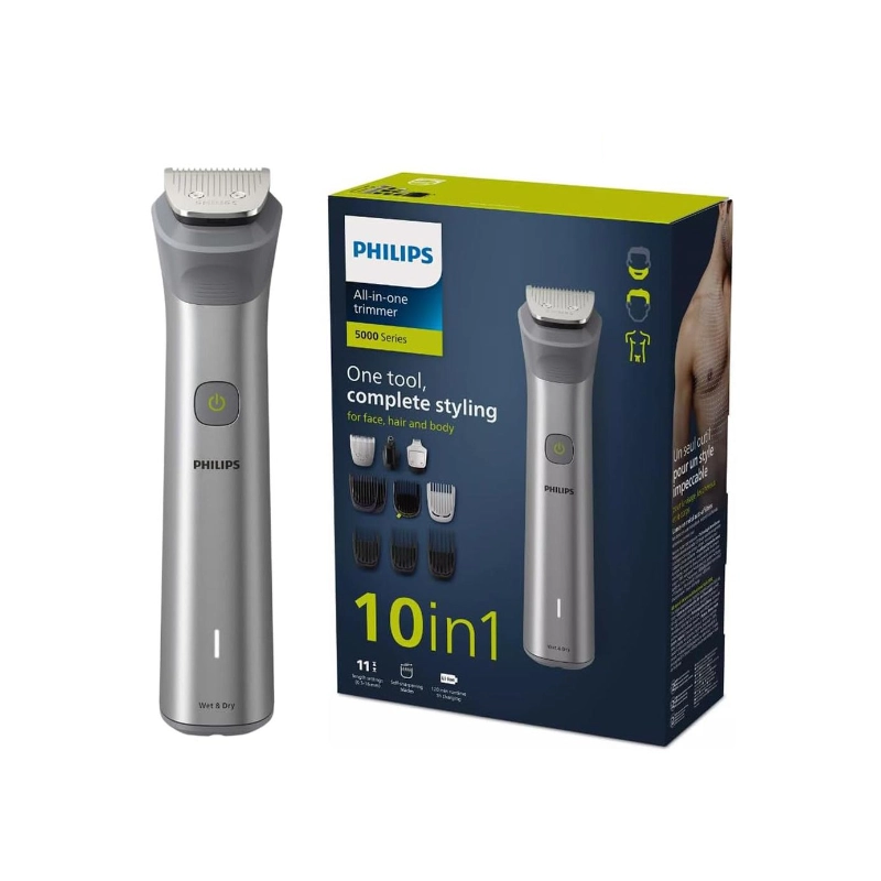 Philips MG5920/15 official all-in-one grooming trimmer with 10 grooming tools