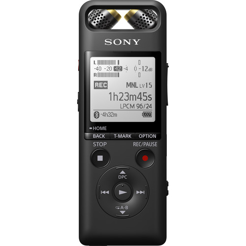 Sony PCM-A10 high-resolution portable digital voice recorder with built-in stereo microphones