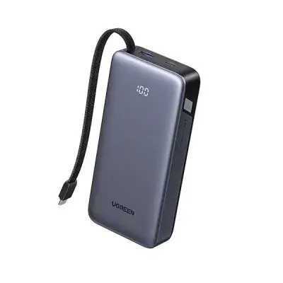 Original UGREEN PB536 20000mAh 45W power bank with built-in USB-C cable
