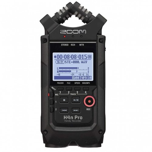 Zoom H4n Pro 4-track portable audio recorder with built-in X/Y microphones