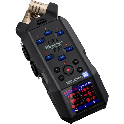 Zoom H6 Essential 6-track portable audio recorder with X/Y microphones